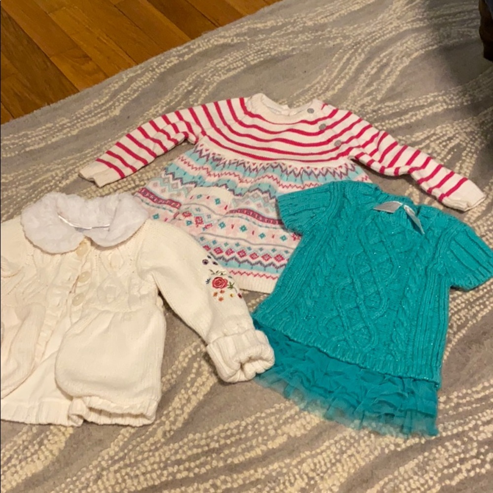 Bundle of girls sweaters 12M